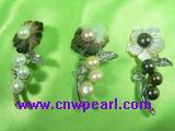 ladylike freshwater pearl brooch with 18K GP mountings on sale